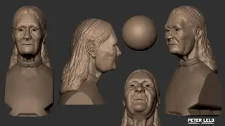 ZBRUSH head sculpt - a grand mother
