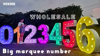WOWORK big marquee letter lights\neon marquee letter\neon frame letter