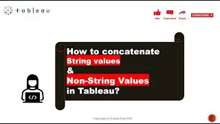 How to concatenate string values and non-string values in Tableau?