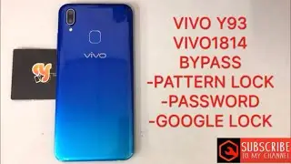 VIVO Y93/VIVO1814 frp bypass pattern lock/password/google account BY MRT DONGLE