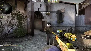 Russian guy goes crazy when he sees my AWP Dragon Lore