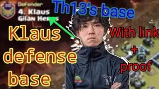 Klaus th13 defence base with link + proof (unbeaten base)