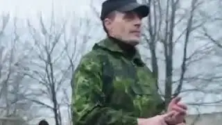 Горловка 14 апреля,2014 Милиция Горловки после штурма УВД Безлер