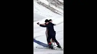 Танцы на лыжах в алмаатинских горах mp4