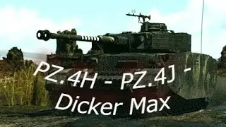 War Thunder Great battle at BR.4.0 pz.4h pz.4j and Dicker Max