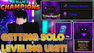 ANIME CHAMPIONS SOLO LEVELING UPDATE! MAX LEVEL ASCENSION 3 Sung Jinwoo SHOWCASE In Anime Champions