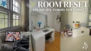 ROOM RESET | Clean my room with me!!