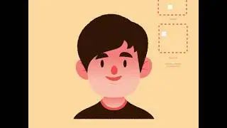 2D animation face rig happy and sad expressions