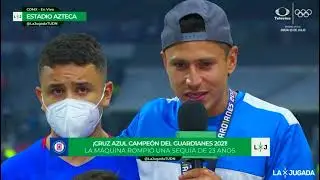 Entrevista de Julio Domínguez | Cruz Azul 1 - 1 Santos | LIGA BBVA MX - Guard1anes 2021