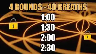 Wim Hof breathing - 4 rounds to overcome 2 minutes of breath retention: 241126