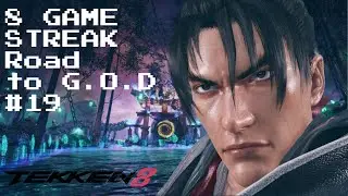 HIGH LEVEL 8 GAME STREAK | Jin ranked | Road to G.O.D #19 | Tekken 8