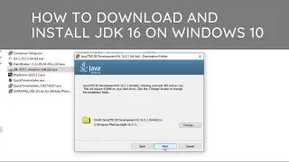 How to install Java JDK 16 and set Java Home on Windows 10 - Step by Step