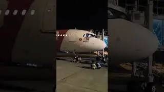 Airbus A321-200 Neo AirAsia seen in the Sultan Iskandar Muda Internasional Airport Aceh