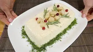 Красивый праздничный салат с курицей