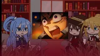 \\Konosuba react to Kazuma Satou as Kamado Tanjiro// KNY LAST EPISODE #2