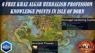 6 Free Khaz Algar Herbalism Profession Knowledge Points in Isle of Dorn