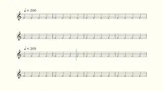 BPM 150-300 Smart Metronome (Accelerating Tempo)