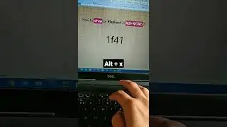 🌟 "Unleash Your Creativity: Draw an Elephant 🐘 in MS Word with a Secret Code!" 🌟#shorts #msword #yt