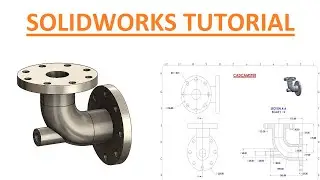 Solidworks part  exercise - 05 ll 2d drawing in description ll