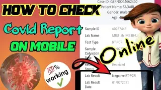 How to check Covid Report Online l RT-PCR l covid-19 #OtpTheLotteryChapter2