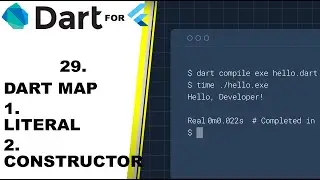 DART MAP - USING LITERAL & CONSTRUCTOR - DART FOR FLUTTER TUTORIALS