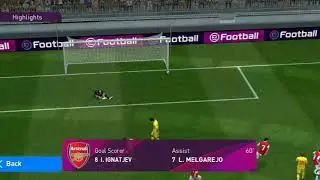 PES 2020 Game play #1  ARSENAL Forward Fantastic skills