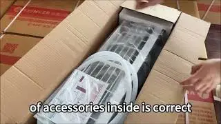 Wall-mounted fan coil unit unpacking, simple operation