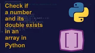 Check if a number and its double exists in an array in Python | Python Examples | Python Tutorial