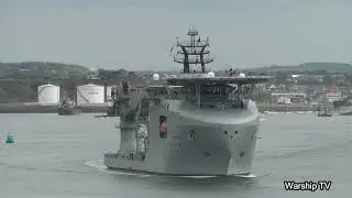 RFA PROTEUS K60 ENTERS DEVONPORT NAVAL BASE AT DEVILS POINT 24- 5-24