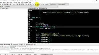 4-Array of Objects in OOP using C++