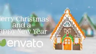 Christmas Gingerbread House - After Effects Project Files After Effects Project Download