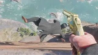 💥[4K] Slow Motion Shooting Funny/Brutal Moments #18 - Red Dead Redemption 2