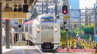 Narita Express at Shinjuku Station, Tokyo, Japan, October 2024