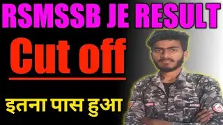 RSMSSB JE RESULT , Cut off,2021||RSMSSB JE||