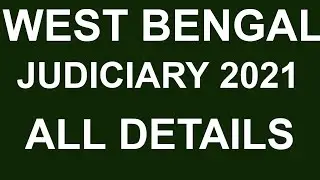 wb judiciary II strategies for west bengal judiciary II wb judiciary 2021 II wbpsc judiciary