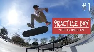 Practice Day #1 - Yuto Horogome - Gilbert Lindsay Skate Plaza