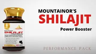 Mountainor Advanced Shilajit for Maximum Strength & Stamina - 90 Veg Capsules