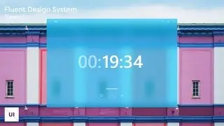 New Windows Fluent Design System Designed with Adobe Experience Design - Timer Page - Speedart