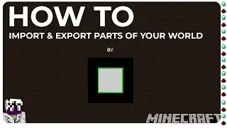 How to export & import parts of your Minecraft world (regions)