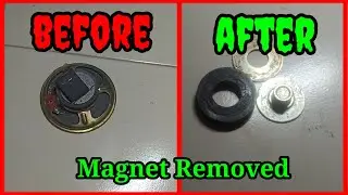 How to Remove  Magnet🧲 From Speaker 🔊 Home Easy //speaker mein magnet kese nikal sakta hai