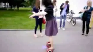 Electric GyroBoard Second Testdriver (Brunette) [Hackspace Steel Opening]