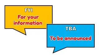 Acronyms and Meanings of Commonly Used Expressions during Conversations