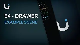 Example Scene 4 - Drawer - DoozyUI - UI Management System for Unity