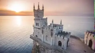 Castle Swallows Nest In Yalta In The Crimea | Stock Footage - Videohive