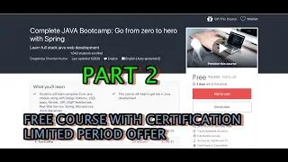 Free Udemy Courses with Free Certification online | Part 2 | Java,Android,PHP,Accounting,ML,Angular5