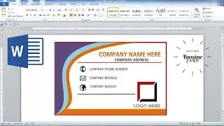 How To Create Business Card in Ms Word 2007|How to meke a bussine card