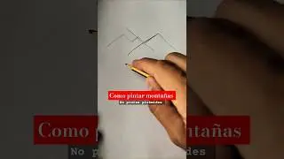No pintes triángulos, pinta montañas #art #arte #pintura #comopintar