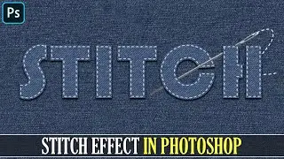 How To Create Stitch Effect In Photoshop I Photoshop Tutorial