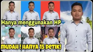 Cara edit background foto - tutorial ganti background photo dengan hp