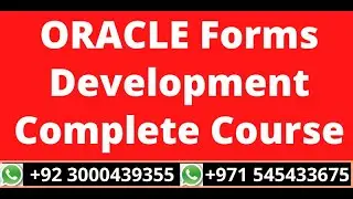 1.Oracle Database & Forms Installation